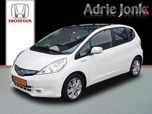 Honda Jazz 1.4 HYBRID CVT ELEGANCE  PANORAMADAK NAVI PARK.SENS RIJKLAAR!!
