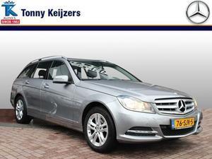 Mercedes-Benz C-klasse Estate 180 BUSINESS CLASS 125! AVANTGARDE Navigatie Leer |Stof Trekhaak 16` LM FACELIFT MODEL 156Pk!