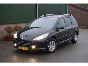 Peugeot 307 SW 1.6-16V PREMIUM, ZWART, ECC, CRUISE, AUDIO NL, BOEKJES en NAP