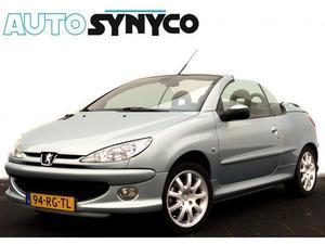 Peugeot 206 CC 2.0 16V 136 Pk! Zwart leder Sportstoelen ECC LMV Afn. Trekhaak