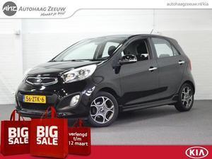 Kia Picanto 1.0 CVVT 69PK DESIGN EDITION 5Drs *Airco  Lm-velgen  parkeersensoren achter* garantie t m Maart 2020