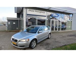 Volvo V50 2.4 D5 180pk Automaat Edition II, Navigatie, Leer, Trekhaak.