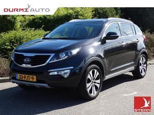 Kia Sportage 2.0 X-clusive met leer, trekhaak, navi, garantie, RIJKLAAR!!!