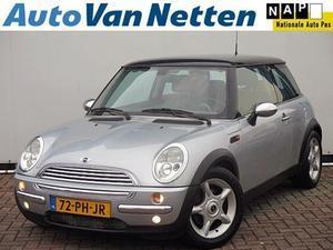 Mini Cooper 1.6 16V 116pk CHILI uitv., Clima,1 2 leder,Cruise,Lmv,Radio cd!