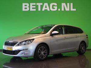 Peugeot 308 SW 1.6 BLUEHDI 120PK BLUE LEASE 14% Bijtelling! Navi Cruise ECC Pano-Dak LMV 6-Bak Bluetooth Getint-