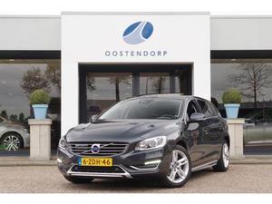 Volvo V60 2.4 D6 AWD PLUG-IN HYBRID SUMMUM|2014|EXCL. BTW|7% bijtelling|Navigatie|Leder|Panoramadak|Trekhaak|X