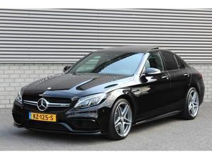 Mercedes-Benz C-klasse C63 AMG Aut7 Burmester Comand Keyles-go 360° Camera Head-up Panoramadak Night-Pakket Fabrieks-garant