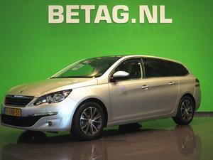 Peugeot 308 SW 1.6 BLUEHDI 120PK BLUE LEASE 14%Bijtelling! Navi ECC Pano-Dak LMV Bluetooth Getint-Glas 6-Bak Rad