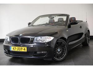 BMW 1-serie Cabriolet 125i 218pk Aut High Executive Sport Navi Leder 18``